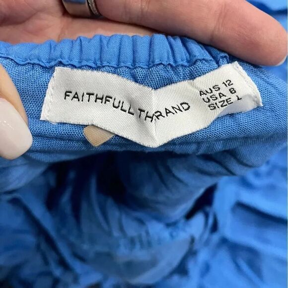 FAITHFULL THE BRAND Katya  Maxi Dress L USA 8 - Picture 9 of 13